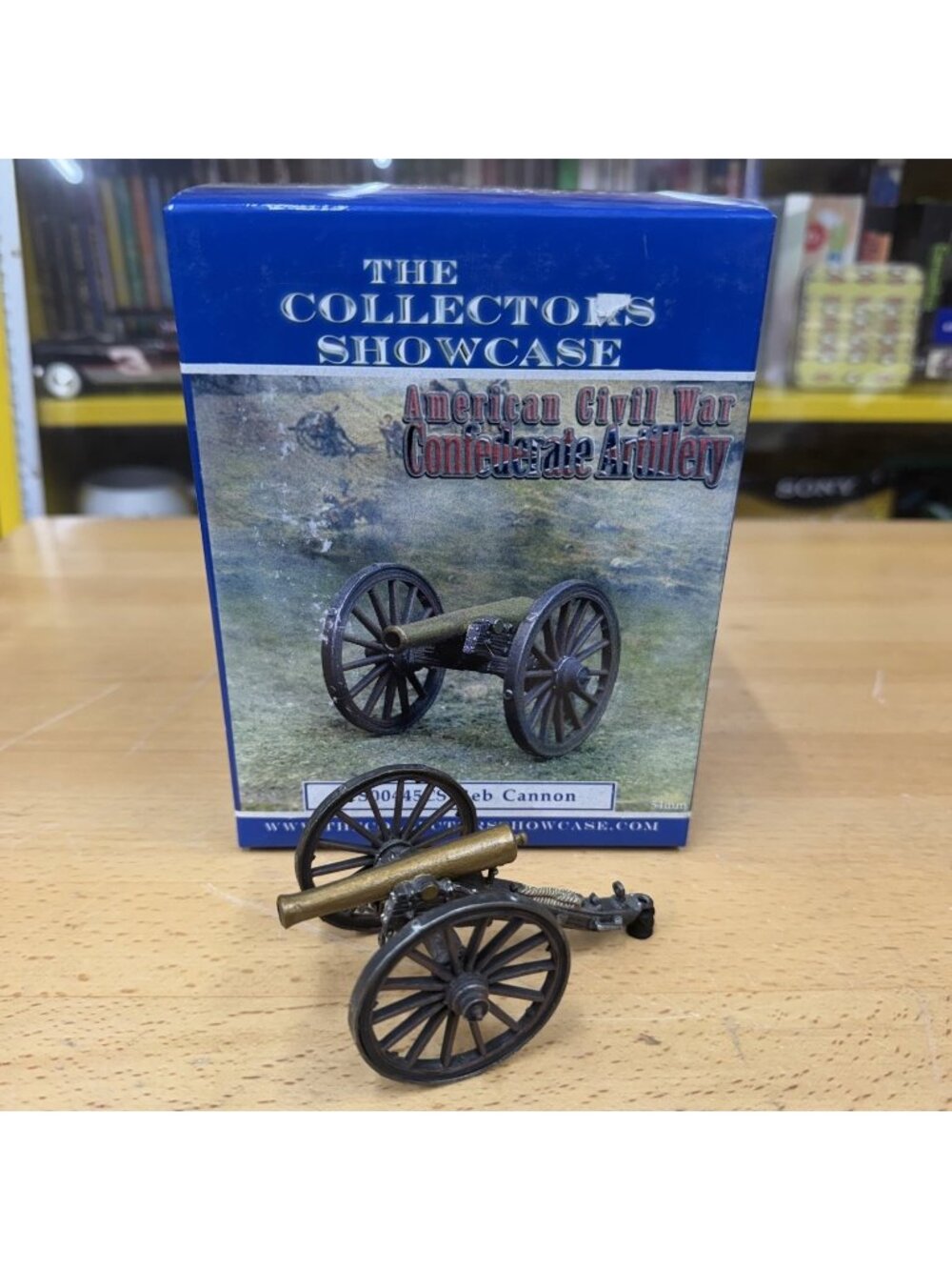The Collectors Showcase CS00445CS Confederate Reb Cannon Civil War 54mm Boxed